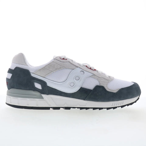 Saucony Shadow 5000 S70665-48 Mens White Suede Lifestyle Sneakers Shoes