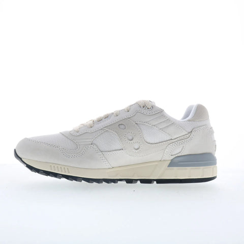 Saucony Shadow 5000 S70665-53 Mens White Suede Lifestyle Sneakers Shoes