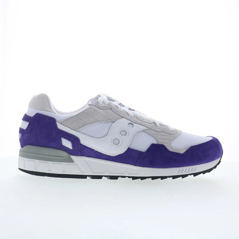 Saucony Shadow 5000 S70665-64 Mens White Suede Lifestyle Sneakers Shoes