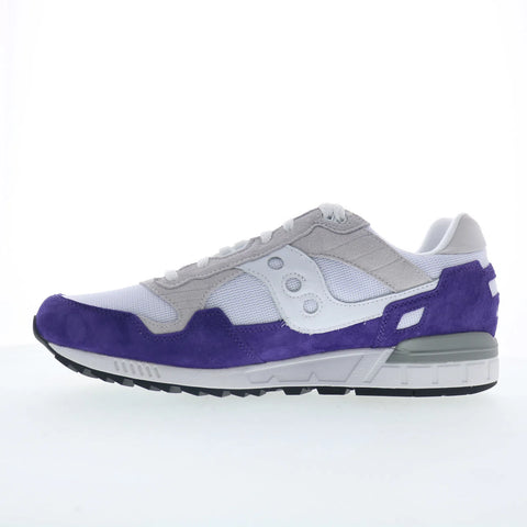 Saucony Shadow 5000 S70665-64 Mens White Suede Lifestyle Sneakers Shoes