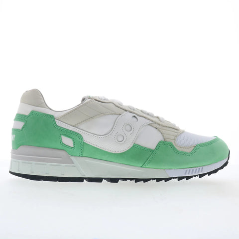 Saucony Shadow 5000 S70667-1 Mens White Suede Lifestyle Sneakers Shoes
