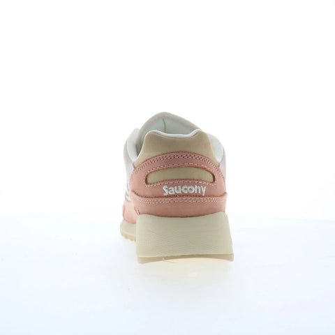 Saucony Shadow 6000 S60882-2 Womens White Nubuck Lifestyle Sneakers Shoes