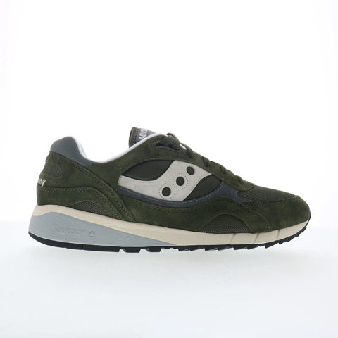 Saucony Shadow 6000 S70441-45 Mens Green Suede Lifestyle Sneakers Shoes