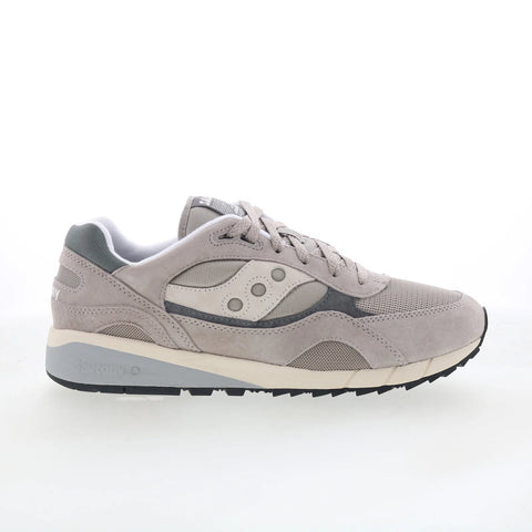 Saucony Shadow 6000 S70441-46 Mens Gray Suede Lifestyle Sneakers Shoes