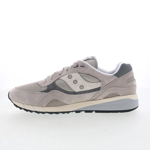 Saucony Shadow 6000 S70441-46 Mens Gray Suede Lifestyle Sneakers Shoes