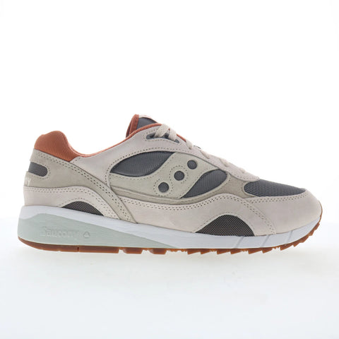 Saucony Shadow 6000 S70441-50 Mens Beige Suede Lifestyle Sneakers Shoes