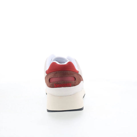 Saucony Shadow 6000 S70441-60 Mens White Suede Lifestyle Sneakers Shoes