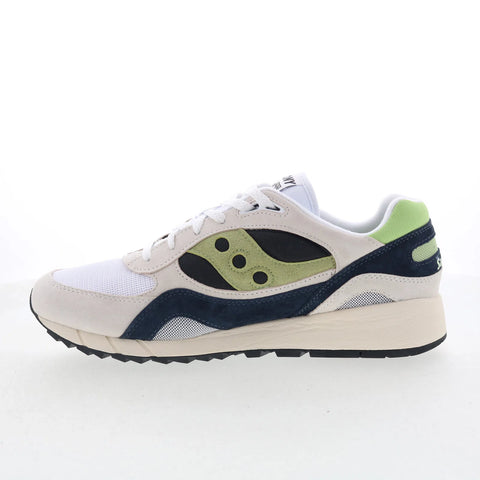 Saucony Shadow 6000 S70441-61 Mens White Suede Lifestyle Sneakers Shoes