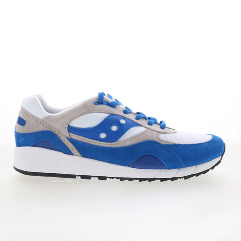 Saucony Shadow 6000 S70441-65 Mens White Suede Lifestyle Sneakers Shoes