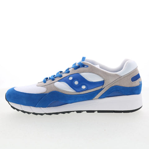 Saucony Shadow 6000 S70441-65 Mens White Suede Lifestyle Sneakers Shoes