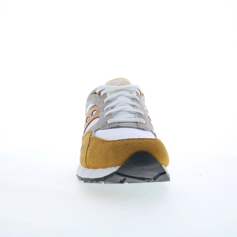 Saucony Shadow 6000 S70441-68 Mens White Suede Lifestyle Sneakers Shoes