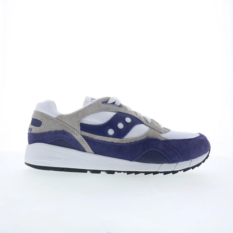Saucony Shadow 6000 S70441-76 Mens White Suede Lifestyle Sneakers Shoes