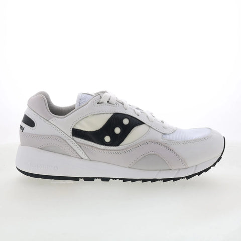 Saucony Shadow 6000 S70668-1 Mens White Suede Lifestyle Sneakers Shoes