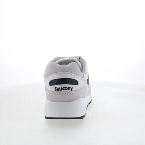 Saucony Shadow 6000 S70668-1 Mens White Suede Lifestyle Sneakers Shoes