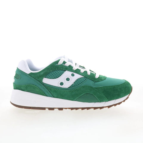 Saucony Shadow 6000 S70802-1 Mens Green Suede Lifestyle Sneakers Shoes