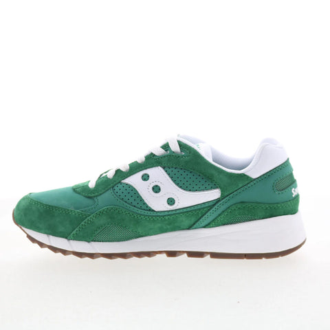 Saucony Shadow 6000 S70802-1 Mens Green Suede Lifestyle Sneakers Shoes