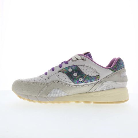 Saucony Shadow 6000 S70808-2 Mens White Suede Lifestyle Sneakers Shoes