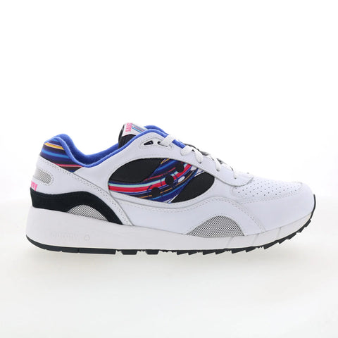 Saucony Shadow 6000 S70815-1 Mens White Leather Lifestyle Sneakers Shoes