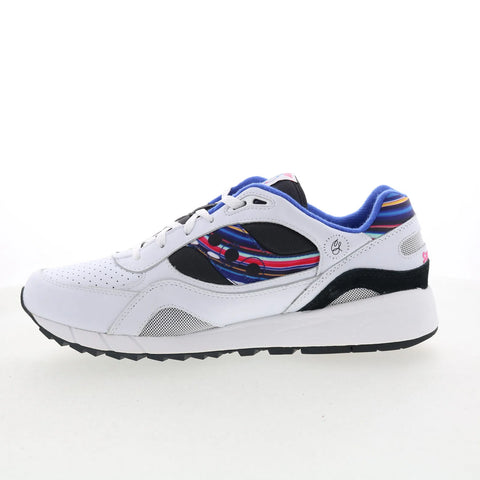 Saucony Shadow 6000 S70815-1 Mens White Leather Lifestyle Sneakers Shoes