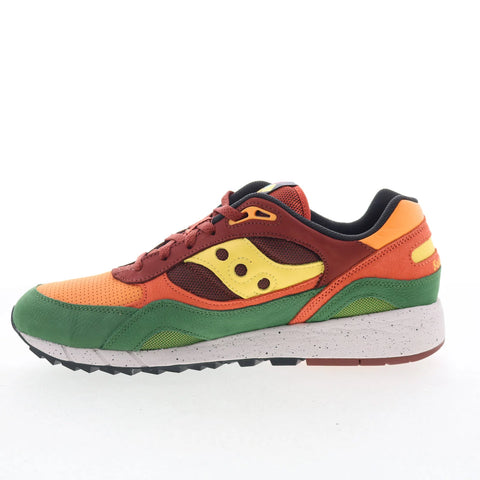 Saucony Shadow 6000 S70843-1 Mens Green Suede Lifestyle Sneakers Shoes