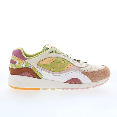 Saucony Shadow 6000 S70862-1 Mens Beige Suede Lifestyle Sneakers Shoes