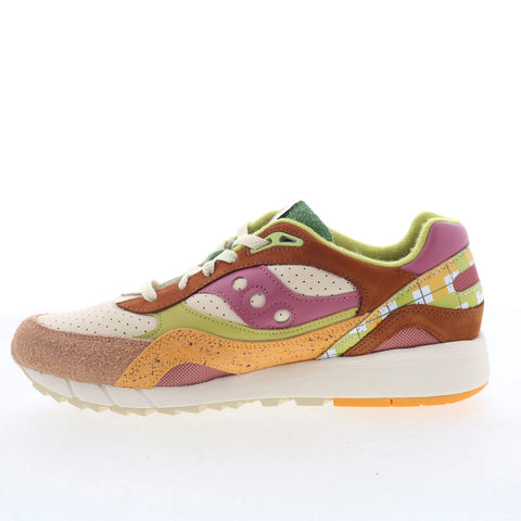 Saucony Shadow 6000 S70862-1 Mens Beige Suede Lifestyle Sneakers Shoes