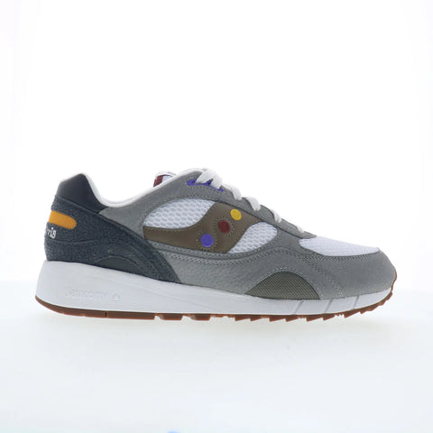 Saucony Shadow 6000 S70903-3 Mens White Suede Lifestyle Sneakers Shoes