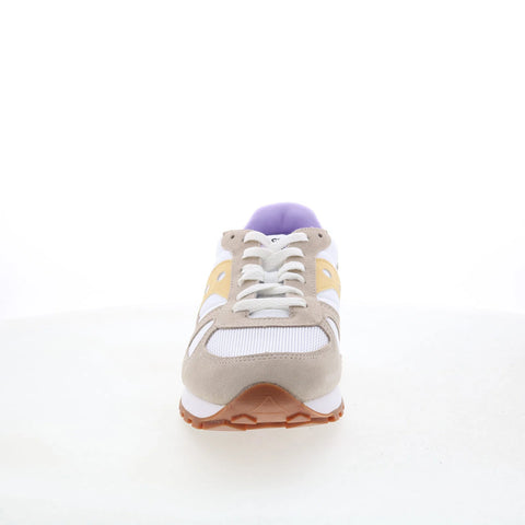 Saucony Shadow Original S1108-846 Womens White Suede Lifestyle Sneakers Shoes