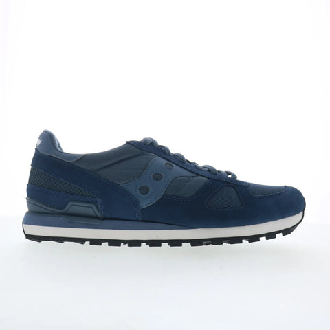 Saucony Shadow Original S2108-896 Mens Blue Suede Lifestyle Sneakers Shoes