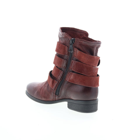 Miz Mooz Shane Womens Brown Leather Zipper Casual Dress Boots