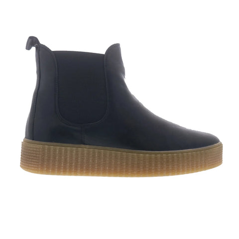 Miz Mooz Shaniece Womens Black Leather Slip On Chelsea Boots