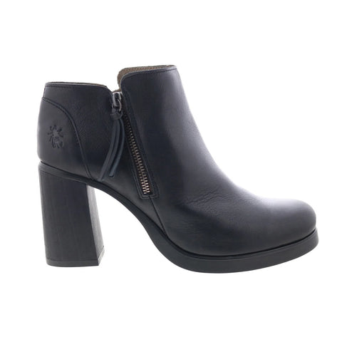 Fly London Shar SHAR986FLY-000 Womens Black Leather Ankle & Booties Boots