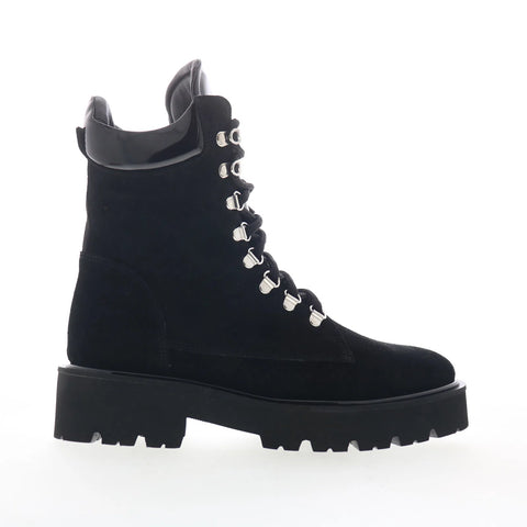 Aquatalia Sharlena L548701 Womens Black Suede Zipper Ankle & Booties Boots