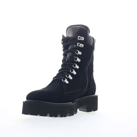 Aquatalia Sharlena L548701 Womens Black Suede Zipper Ankle & Booties Boots