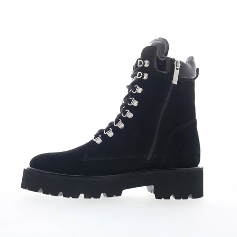 Aquatalia Sharlena L548701 Womens Black Suede Zipper Ankle & Booties Boots
