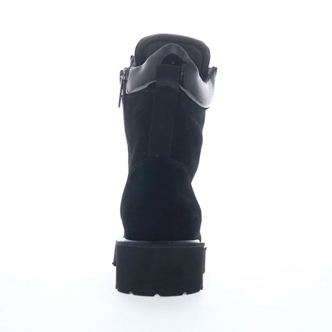 Aquatalia Sharlena L548701 Womens Black Suede Zipper Ankle & Booties Boots