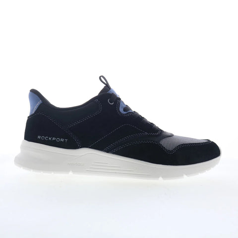Rockport Shawn Mens Black Canvas Lace Up Lifestyle Sneakers Shoes
