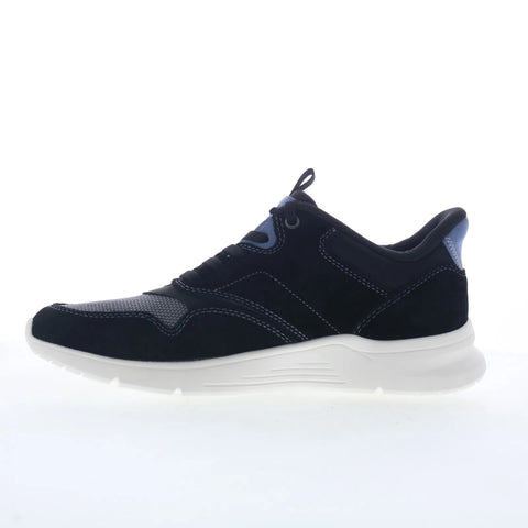 Rockport Shawn Mens Black Canvas Lace Up Lifestyle Sneakers Shoes
