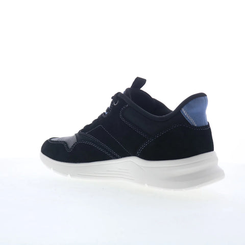 Rockport Shawn Mens Black Canvas Lace Up Lifestyle Sneakers Shoes