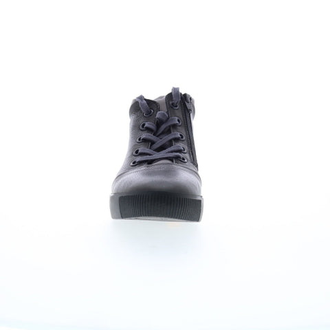 Softinos Shay SHAY604SOF-003 Womens Black Leather Lifestyle Sneakers Shoes