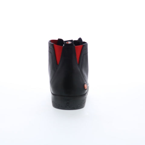 Softinos Shyl SHYL658SOF-000 Womens Black Leather Lifestyle Sneakers Shoes