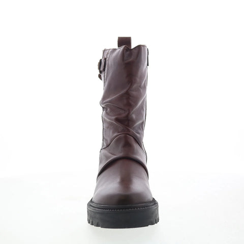 Miz Mooz Sibyl Womens Brown Leather Zipper Casual Dress Boots