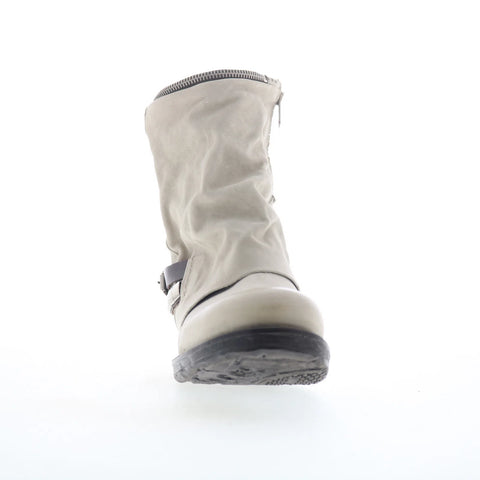 A.S. 98 Sid Womens Gray Leather Zipper Casual Dress Boots