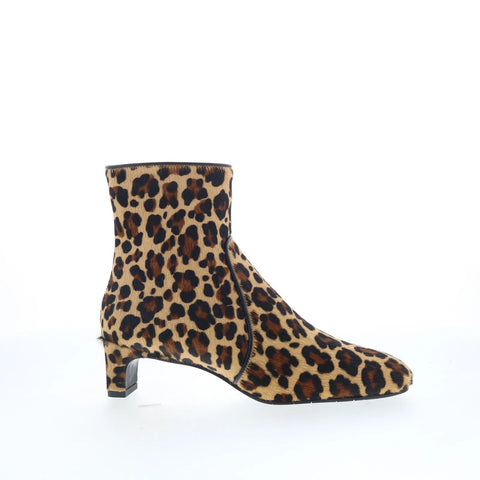Aquatalia Siella TW5SIEA25 Womens Brown Leather Pull On Ankle & Booties Boots