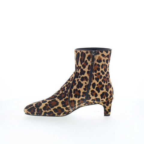 Aquatalia Siella TW5SIEA25 Womens Brown Leather Pull On Ankle & Booties Boots