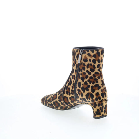 Aquatalia Siella TW5SIEA25 Womens Brown Leather Pull On Ankle & Booties Boots