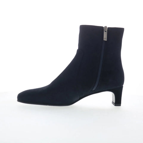 Aquatalia Siella TW5SIEN1 Womens Blue Suede Zipper Casual DressBoots