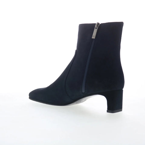 Aquatalia Siella TW5SIEN1 Womens Blue Suede Zipper Casual DressBoots