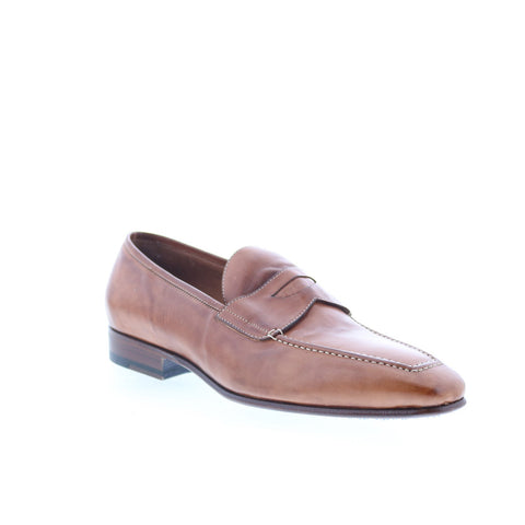 Zelli Italia Siena Apron Penny Mens Brown Loafers & Slip Ons Penny Shoes