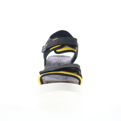 Fly London Sigo SIGO727FLY-006 Womens Yellow Leather Platform Sandals Shoes